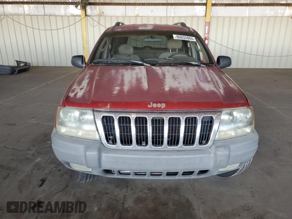 2002 Jeep Grand Cherokee with VIN 1J4GX38S52C166298, listed as a Copart auction lot 80655884 with 212,113 mi miles and Salvage title. Bid and sale history available at DreamBid. Image 5.