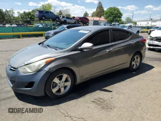 2013 Hyundai Elantra GLS with VIN 5NPDH4AEXDH362017, listed as a Copart auction lot 64205975 with 103,521 mi miles and Salvage title. Bid and sale history available at DreamBid. Image 1.