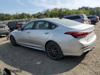 2019 Genesis G80 3.8L with VIN KMTFN4JE4KU324725, listed as a Copart auction lot 72371104 with 55,673 mi miles and Salvage Title. Bid and sale history available at carsss.com. Image 2.