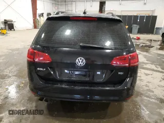 2015 Volkswagen Golf SportWagen TDI S with VIN 3VWCA7AU5FM509881, listed as a Copart auction lot 44985245 with 221,085 mi miles and Salvage Title. Bid and sale history available at carsss.com. Image 6.