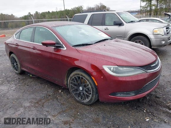 2016 Chrysler 200 LX with VIN 1C3CCCFB3GN189274, listed as a IAAI auction lot 41536722 with 207,279 mi miles. Bid and sale history available at carsss.com. Image 1.