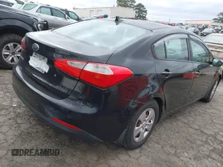 2015 Kia Forte LX with VIN KNAFK4A67F5307026, listed as a IAAI auction lot 41845331 with 163,865 mi miles. Bid and sale history available at carsss.com. Image 4.