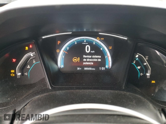 2019 Honda Civic Sedan LX with VIN 2HGFC2F6XKH517718, listed as a Copart auction lot 87000454 with 85,650 mi miles and Non Repairable. Bid and sale history available at carsss.com. Image 9.