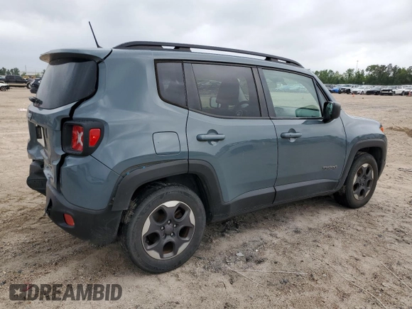 2017 Jeep Renegade Sport with VIN ZACCJAAB4HPF90242, listed as a Copart auction lot 56039145 with 84,275 mi miles and Salvage Title. Bid and sale history available at DreamBid. Image 3.