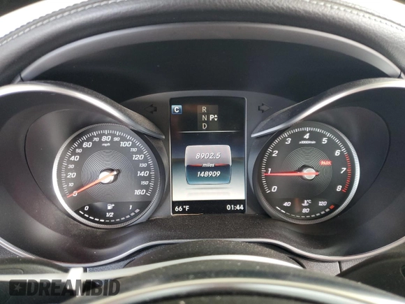 2016 Mercedes-Benz C 300 with VIN 55SWF4JBXGU104229, listed as a Copart auction lot 51165555 with 148,909 mi miles and Salvage Title. Bid and sale history available at carsss.com. Image 9.