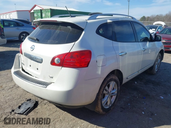 2013 Nissan Rogue S with VIN JN8AS5MT2DW006261, listed as a IAAI auction lot 41665459 with 118,757 mi miles and . Bid and sale history available at carsss.com. Image 4.