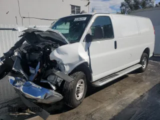 2024 Chevrolet Express Cargo with VIN 1GCWGAFP0R1176604, listed as a Copart auction lot 46679625 with Not provided miles and Clean title. Bid and sale history available at DreamBid. Image 1.