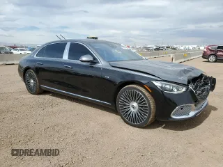 2024 Mercedes-Benz S 680 Maybach z VIN W1K6X7KB4RA243160, wystawiony jako Copart lot #49357235 z przebiegiem 6440 mil mil oraz Szkoda całkowita • Salvage title. Historia ofert i sprzedaży dostępna na DreamBid. Obrazek 4.