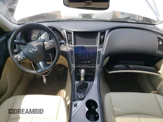 2015 Infiniti Q50 Premium with VIN JN1BV7AR2FM395710, listed as a Copart auction lot 60505055 with 108,333 mi miles and Salvage title. Bid and sale history available at DreamBid. Image 8.