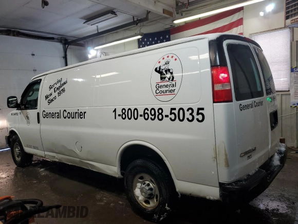 2017 Chevrolet Express Cargo Van with VIN 1GCWGBFF7H1103452, listed as a Copart auction lot 44024895 with 250,899 mi miles and Clean Title. Bid and sale history available at carsss.com. Image 2.