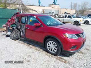 2015 Nissan Rogue SV with VIN KNMAT2MVXFP570696, listed as a IAAI auction lot 41930229 with 64,512 mi miles and . Bid and sale history available at carsss.com. Image 1.