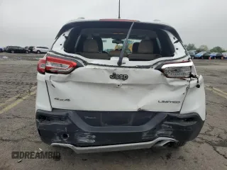 2018 Jeep Cherokee Limited with VIN 1C4PJMDX4JD521615, listed as a Copart auction lot 57250535 with 144,248 mi miles and Salvage title. Bid and sale history available at DreamBid. Image 6.