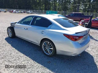2018 Infiniti Q50 3.0t Luxe with VIN JN1EV7AR1JM443400, listed as a IAAI auction lot 42174726 with 74,677 mi miles. Bid and sale history available at carsss.com. Image 3.