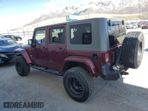 2008 Jeep Wrangler Unlimited Sahara with VIN 1J8GA59158L551550, listed as a Copart auction lot 50067005 with 152,061 mi miles and Salvage Title. Bid and sale history available at carsss.com. Image 2.