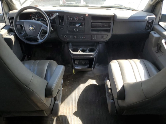 2019 Chevrolet Express Cargo Van with VIN 1GCWGAFP5K1174630, listed as a Copart auction lot 49260185 with 99,272 mi miles and Clean Title. Bid and sale history available at carsss.com. Image 8.
