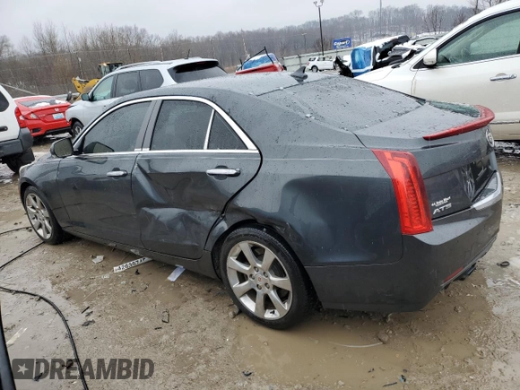 2014 Cadillac ATS Luxury RWD with VIN 1G6AB5SX0E0128741, listed as a Copart auction lot 42639745 with 117,561 mi miles and Salvage Title. Bid and sale history available at carsss.com. Image 2.