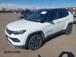 2023 Jeep Compass Limited with VIN 3C4NJDCN8PT567278, listed as a IAAI auction lot 41480224 with 44,311 mi miles and . Bid and sale history available at carsss.com. Image 2.