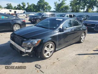 2015 Mercedes-Benz CLA 250 with VIN WDDSJ4GB1FN225470, listed as a Copart auction lot 64587845 with 66,268 mi miles and Salvage title. Bid and sale history available at DreamBid. Image 1.