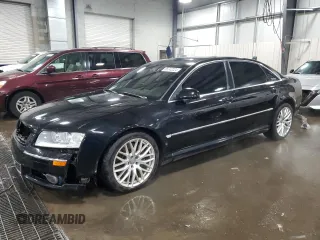 2004 Audi A8 L with VIN WAUML44E44N013636, listed as a Copart auction lot 85742224 with 157,415 mi miles and Salvage Title. Bid and sale history available at carsss.com. Image 1.