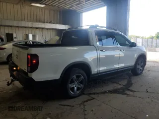 2022 Honda Ridgeline RTL-E with VIN 5FPYK3F78NB006440, listed as a Copart auction lot 63278805 with 51,804 mi miles and Salvage title. Bid and sale history available at DreamBid. Image 3.