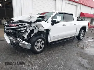 2021 GMC Sierra 1500 SLT z VIN 3GTU9DED4MG261384, wystawiony jako IAAI lot #42161232 z przebiegiem 36 685 mil mil oraz . Historia ofert i sprzedaży dostępna na DreamBid. Obrazek 2.