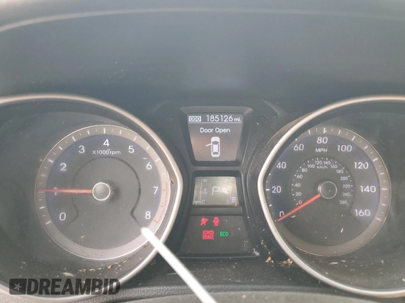 2014 Hyundai Elantra GT with VIN KMHD35LH8EU178662, listed as a Copart auction lot 71918544 with 185,126 mi miles and Salvage Title. Bid and sale history available at carsss.com. Image 9.