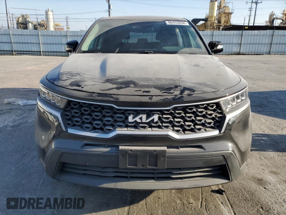 2022 Kia Sorento LX with VIN 5XYRG4LC7NG138989, listed as a Copart auction lot 86433634 with 36,268 mi miles and Salvage Title. Bid and sale history available at carsss.com. Image 5.