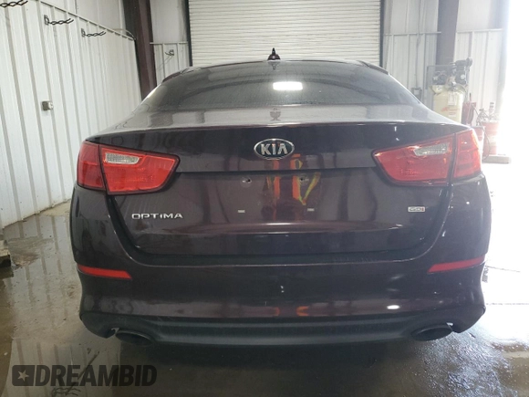 2015 Kia Optima LX with VIN 5XXGM4A7XFG466595, listed as a Copart auction lot 59190135 with 102,847 mi miles and Salvage title. Bid and sale history available at DreamBid. Image 6.