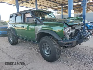 2024 Ford Bronco Everglades with VIN 1FMEE4HH4RLA00230, listed as a Copart auction lot 72600864 with Not provided miles and Salvage title. Bid and sale history available at DreamBid. Image 4.