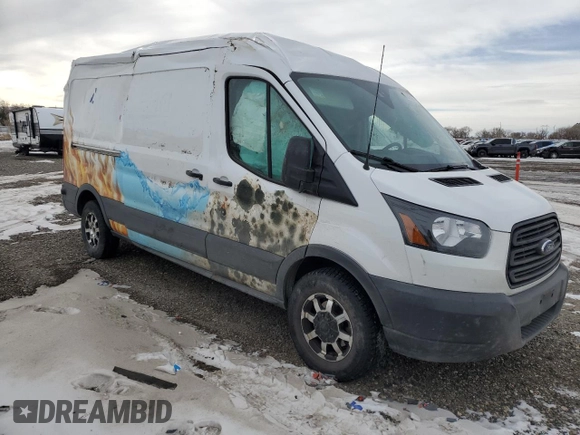 2018 Ford Transit with VIN 1FTYR2CM4JKA57178, listed as a Copart auction lot 88455055 with 82,485 mi miles and Salvage Title. Bid and sale history available at carsss.com. Image 4.
