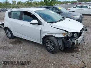 2014 Chevrolet Sonic LT with VIN 1G1JC6SH6E4192423, listed as a IAAI auction lot 41925810 with 148,564 mi miles. Bid and sale history available at carsss.com. Image 1.