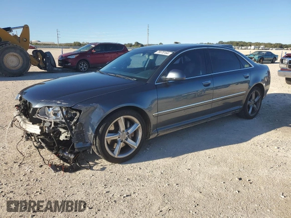 2008 Audi A8 L 4.2L with VIN WAUMV94E08N005238, listed as a Copart auction lot 79570164 with 130,884 mi miles and Salvage Title. Bid and sale history available at carsss.com. Image 1.