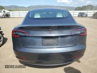 2022 Tesla Model 3 with VIN 5YJ3E1EA4NF244376, listed as a Copart auction lot 52142855 with Not Provided miles and Salvage Title. Bid and sale history available at DreamBid. Image 6.