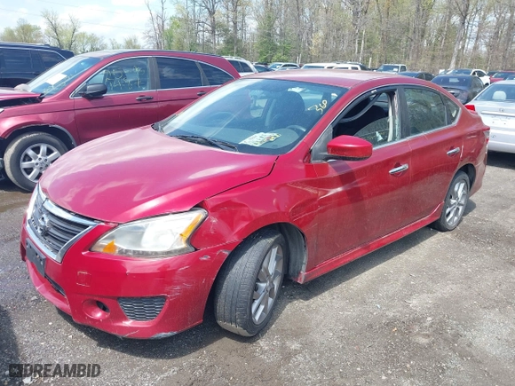 2014 Nissan Sentra SR with VIN 3N1AB7AP2EY302084, listed as a IAAI auction lot 42034463 with 175,530 mi miles. Bid and sale history available at carsss.com. Image 2.