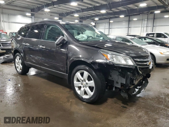 2017 Chevrolet Traverse LT with VIN 1GNKVGKD0HJ187014, listed as a Copart auction lot 48007365 with 97,987 mi miles and Salvage Title. Bid and sale history available at DreamBid. Image 4.