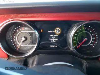 2022 Jeep Wrangler Unlimited Rubicon with VIN 1C4HJXFG5NW116733, listed as a Copart auction lot 79630704 with 50,949 mi miles and Non repairable. Bid and sale history available at DreamBid. Image 9.