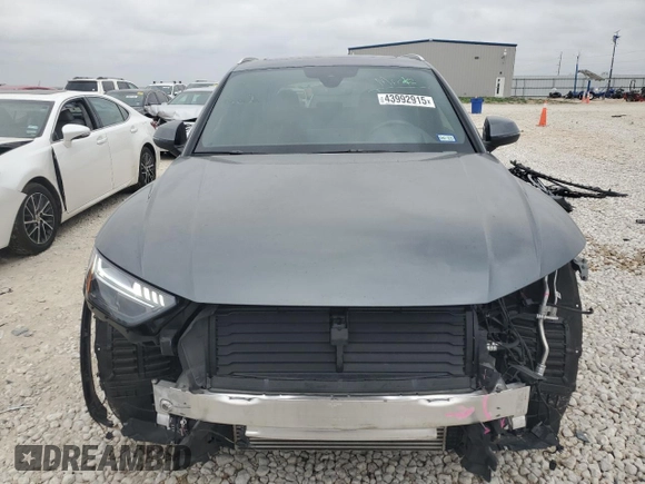 2022 Audi Q5 S line Prestige with VIN WA1FAAFY2N2112251, listed as a Copart auction lot 43992915 with 15,101 mi miles and Salvage Title. Bid and sale history available at carsss.com. Image 5.