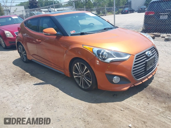 2016 Hyundai Veloster Turbo with VIN KMHTC6AE6GU273220, listed as a IAAI auction lot 42729369 with 103,933 mi miles and . Bid and sale history available at DreamBid. Image 1.