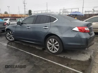 2012 Infiniti M Hybrid with VIN JN1EY1AP7CM910647, listed as a Copart auction lot 44309725 with 97,833 mi miles and Salvage Title. Bid and sale history available at carsss.com. Image 2.