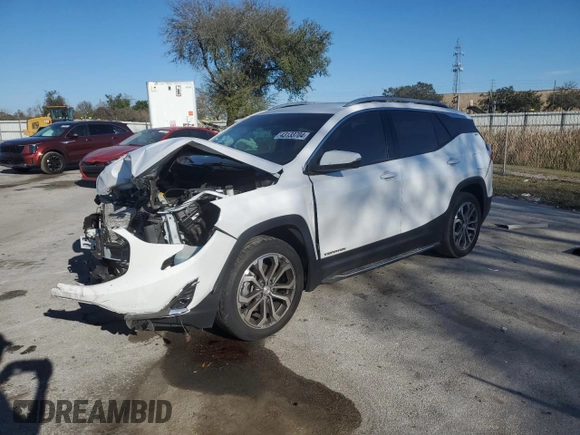 2020 GMC Terrain SLT z VIN 3GKALPEX1LL216929, wystawiony jako Copart lot #43133704 z przebiegiem 43 449 mil mil oraz Szkoda całkowita • Salvage title. Historia ofert i sprzedaży dostępna na DreamBid. Obrazek 1.