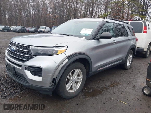 2023 Ford Explorer XLT with VIN 1FMSK8DH4PGA98237, listed as a IAAI auction lot 41950465 with 25,493 mi miles. Bid and sale history available at carsss.com. Image 6.