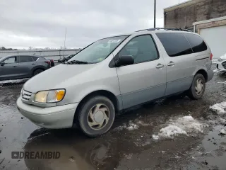 2002 Toyota Sienna LE with VIN 4T3ZF13C22U419662, listed as a Copart auction lot 44491265 with 187,169 mi miles and Salvage Title. Bid and sale history available at DreamBid. Image 1.