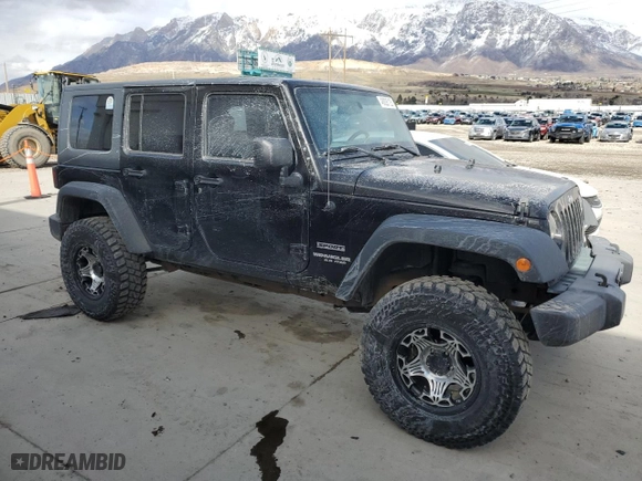 2010 Jeep Wrangler Unlimited Sport with VIN 1J4BA3H17AL125124, listed as a Copart auction lot 48826125 with 89,632 mi miles and Salvage Title. Bid and sale history available at carsss.com. Image 4.