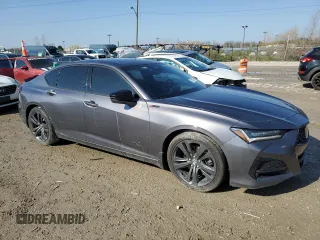 2021 Acura TLX w/A-Spec Package z VIN 19UUB6F54MA009836, wystawiony jako Copart lot #52380725 z przebiegiem 42 724 mil mil oraz Szkoda całkowita • Salvage title. Historia ofert i sprzedaży dostępna na DreamBid. Obrazek 4.