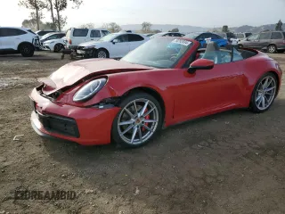 2020 Porsche 911 Carrera S with VIN WP0CB2A92LS262255, listed as a Copart auction lot 79292934 with 15,704 mi miles and Salvage Title. Bid and sale history available at carsss.com. Image 1.
