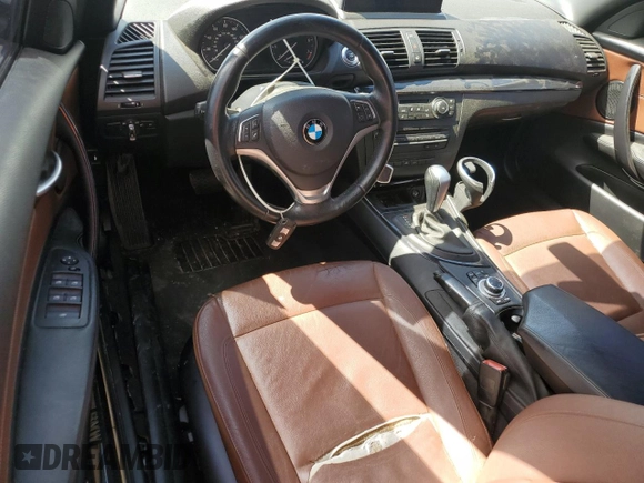 2013 BMW 1 Series 128i с VIN WBAUL7C51DVU08344, выставлен на аукционе Copart как лот 54878515 с пробегом Не указан миль и Списание • Salvage title. История ставок и продаж доступна на DreamBid. Изображение 8.