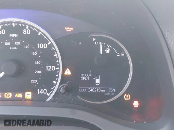 2013 Lexus CT 200h with VIN JTHKD5BH8D2129559, listed as a IAAI auction lot 42592775 with 240,219 mi miles and . Bid and sale history available at DreamBid. Image 7.