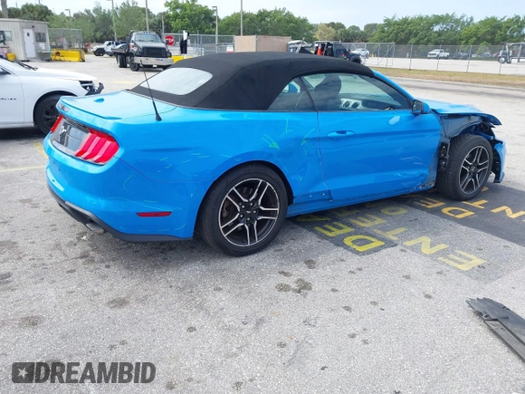 2022 Ford Mustang EcoBoost with VIN 1FATP8UH7N5124791, listed as a IAAI auction lot 41810238 with 57,185 mi miles. Bid and sale history available at carsss.com. Image 4.