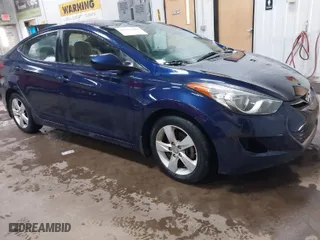2013 Hyundai Elantra GLS with VIN 5NPDH4AE8DH334085, listed as a IAAI auction lot 41930120 with 122,507 mi miles. Bid and sale history available at carsss.com. Image 1.