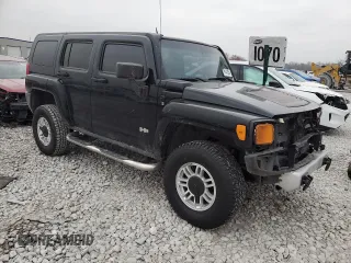 2008 Hummer H3 SUV with VIN 5GTEN13E188114275, listed as a Copart auction lot 81418254 with 196,190 mi miles and Salvage Title. Bid and sale history available at DreamBid. Image 4.
